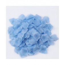 Pale Blue Silk Rose Petals
